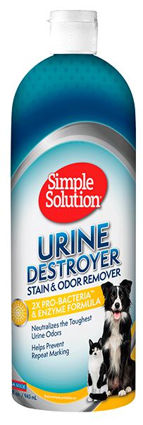 Засіб Simple Solution Urine Destroyer Stain&Odor Remover для видалення плям та сечі домашніх тварин 945 мл (ss11362)