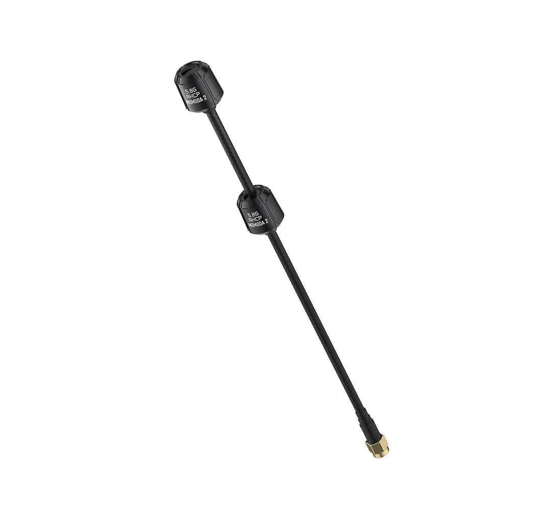 Антенна 5,8G RHCP GEPRC Momoda2 DUAL 3,8Dbi SMA-Male прямой для FPV дронов 170/57 мм Черный (00-00025340)