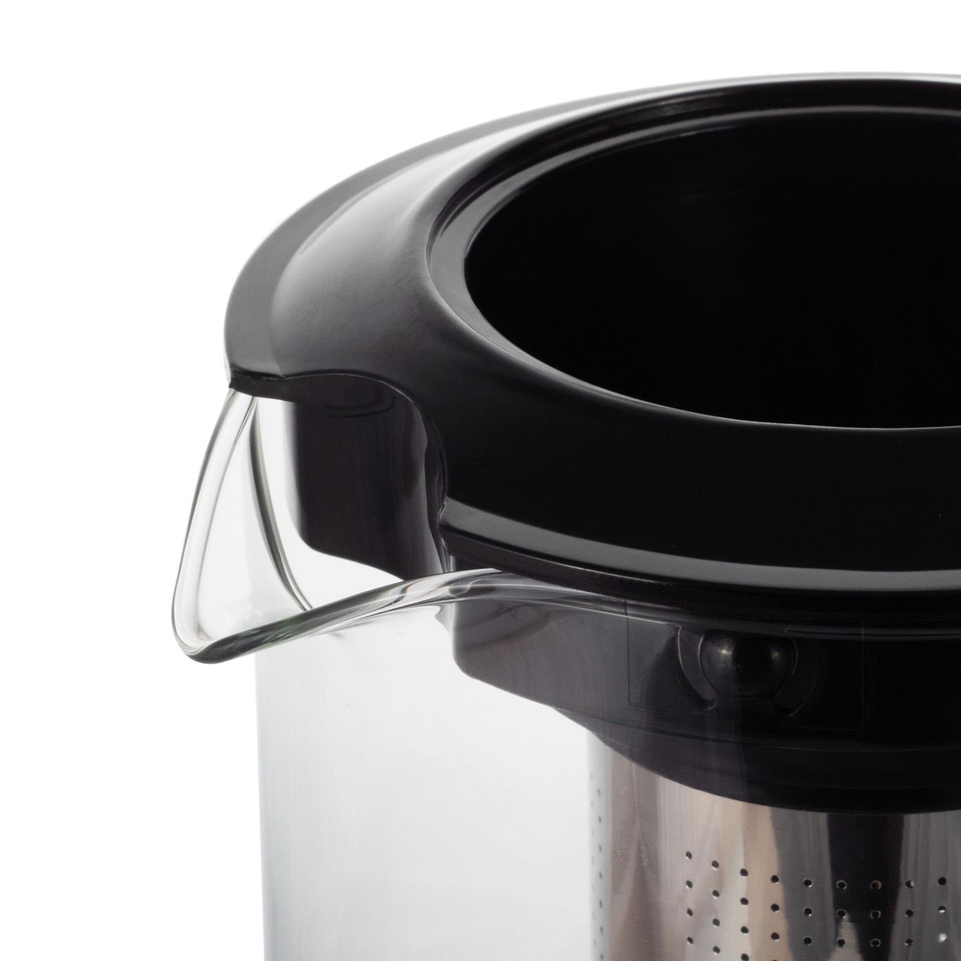 Заварочный чайник со съемным ситечком Ofenbach KM-100615L из термостойкого стекла 1500 мл Прозрачный (150-84-100615L) - фото 5 Заварочный чайник со съемным ситечком Ofenbach KM-100615L из термостойкого стекла 1500 мл Прозрачный (150-84-100615L) - фото 5