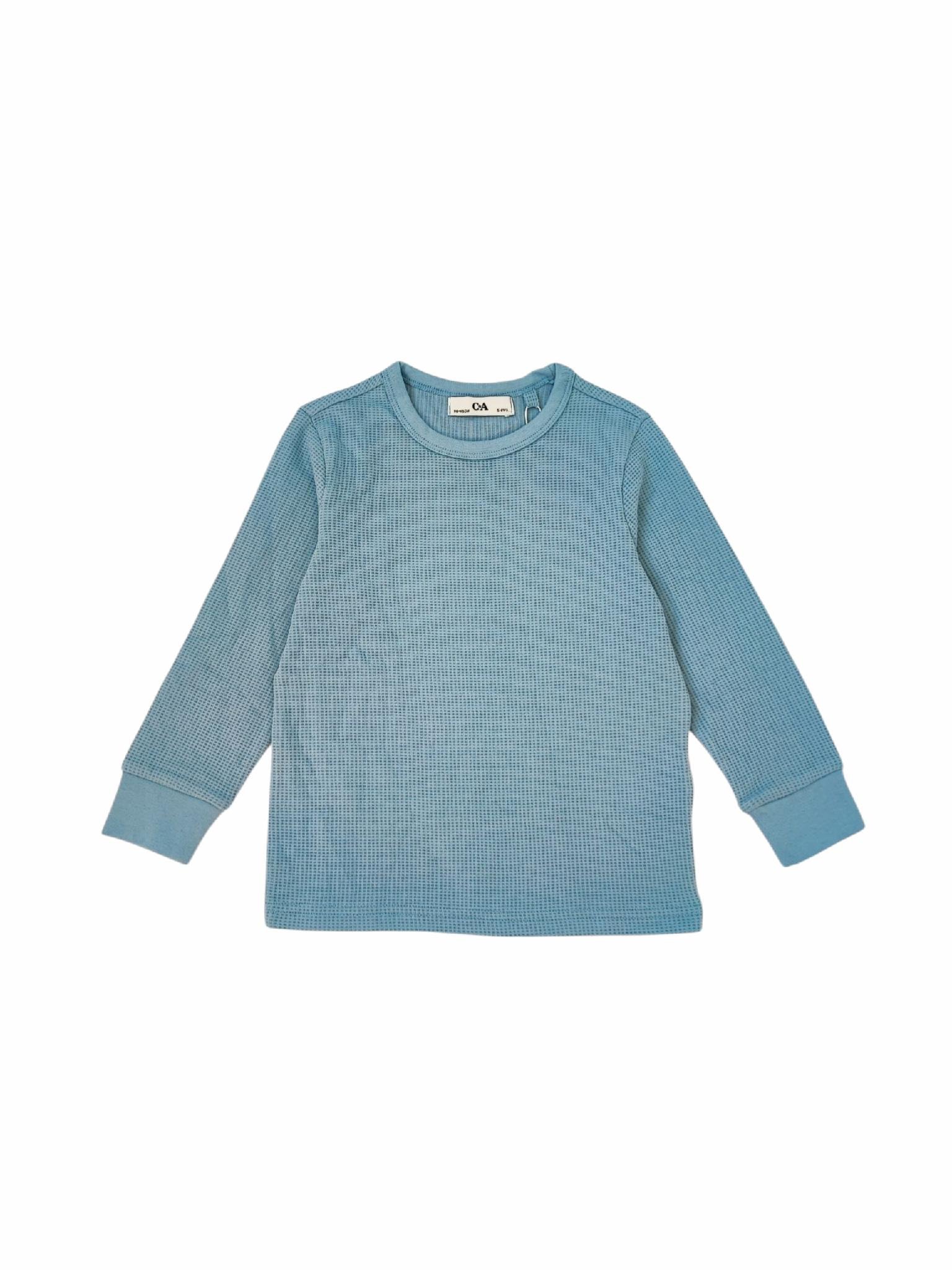 Лонгслів дитячий для хлопчика C&A 110-116 см Блакитний (25082732)