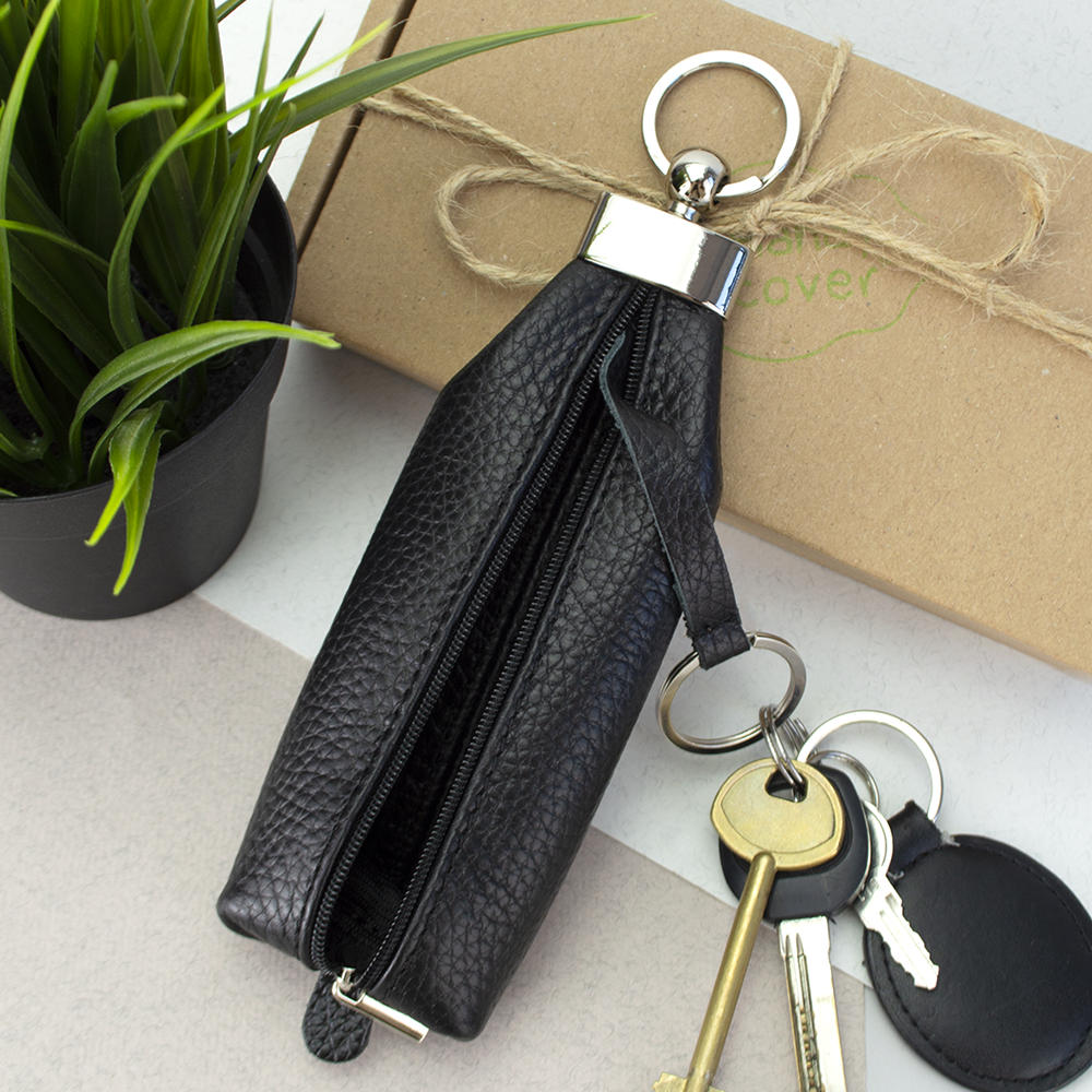 Ключница с кольцом HC0 044 на молнии Black - фото 4 Ключница с кольцом HC0 044 на молнии Black - фото 4