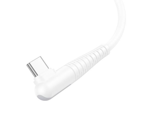 Кабель USB Borofone BX105 Corriente Type-C 3A 1 м White - фото 3
