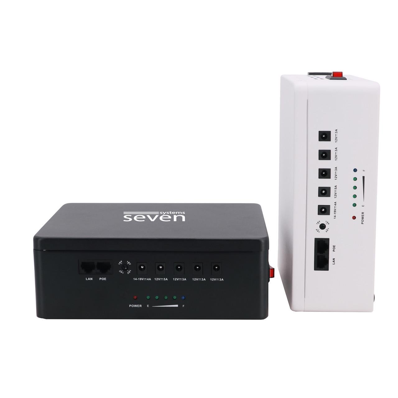 ДБЖ SEVEN Systems UPS-7960 60W LiFePO4 з регулюванням вихідної напруги Black - фото 5