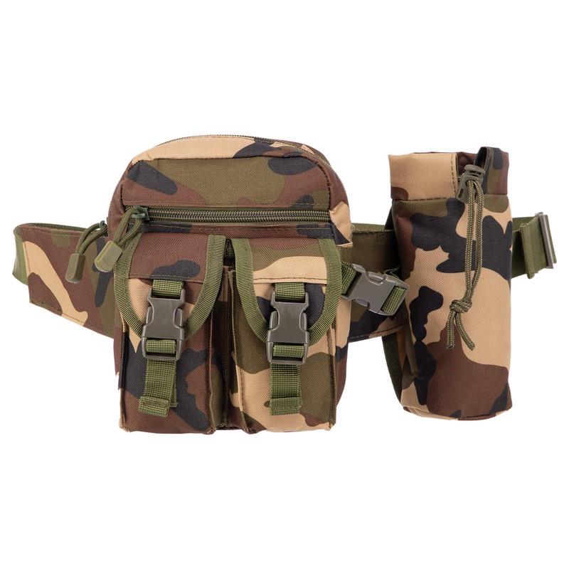 Сумка на пояс AOKALI Outdoor A33 4L Camouflage CP с карманами для воды и регулятором длины Сумка на пояс AOKALI Outdoor A33 4L Camouflage CP с карманами для воды и регулятором длины