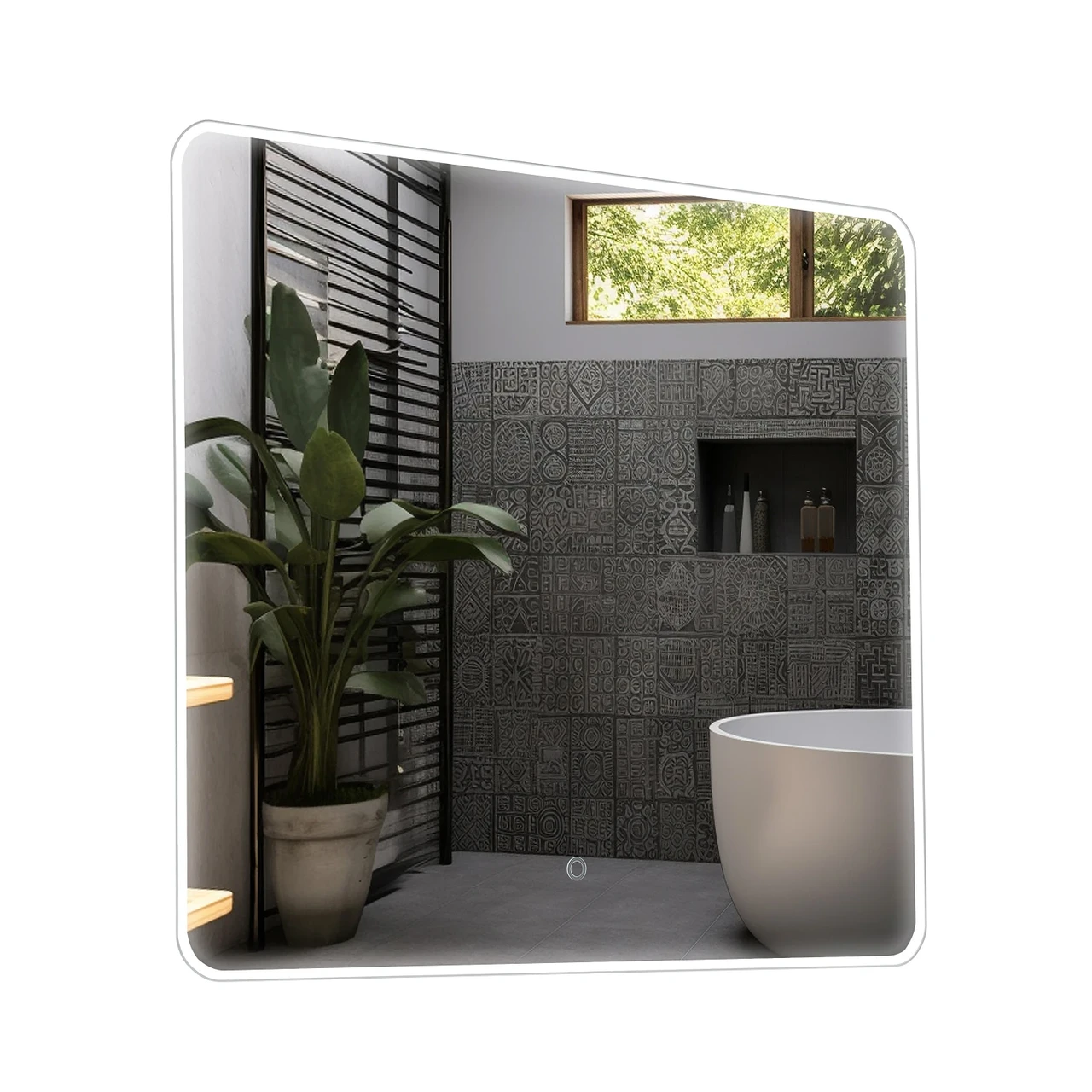 Зеркало Moon 80x70 см UNI sensor с подсветкой (2349178305) Зеркало Moon 80x70 см UNI sensor с подсветкой (2349178305)