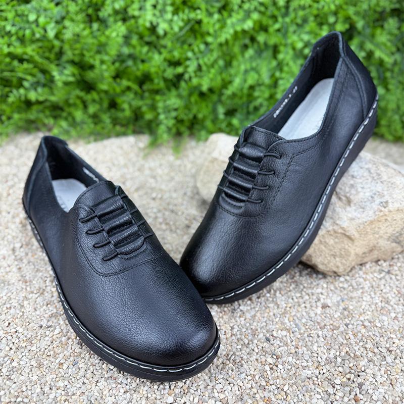 Мокасини жіночі шкіряні батали Е-002073-1 p. 41 26 см Чорний (114464845)