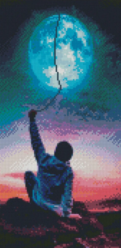 Алмазная мозаика Strateg Достать до луны 50х25 см (BA-0012)