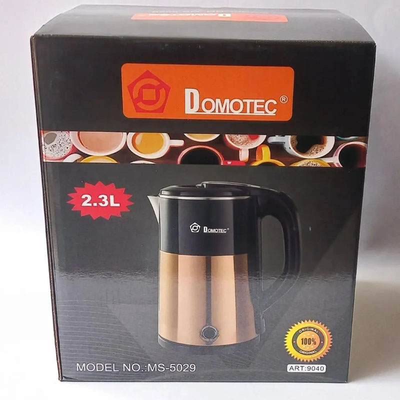 Електрочайник Domotec MS-5029 нержавіюча сталь 2,3 л 2000W Brown (23678405) - фото 4 Електрочайник Domotec MS-5029 нержавіюча сталь 2,3 л 2000W Brown (23678405) - фото 4