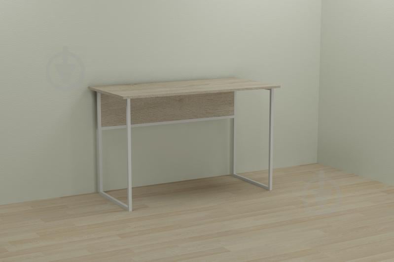 Компьютерный стол Ferrum-decor Коди 75x120x70 белый ДСП Дуб Сонома 16мм