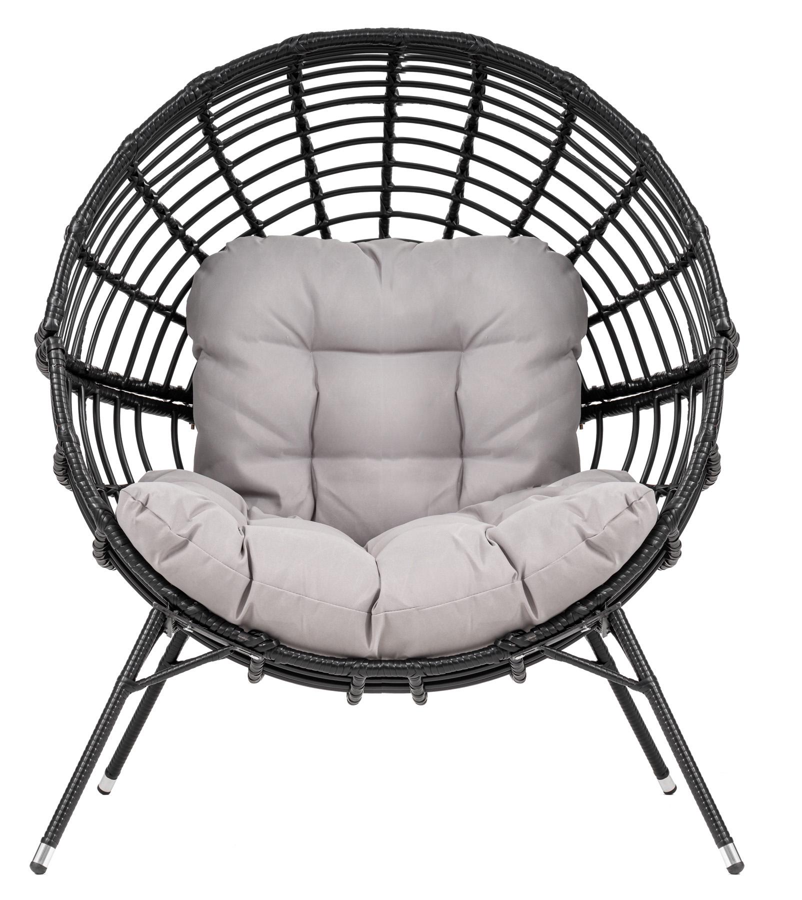 Кресло садовое di Volio Arancia Черно-серый - фото 5