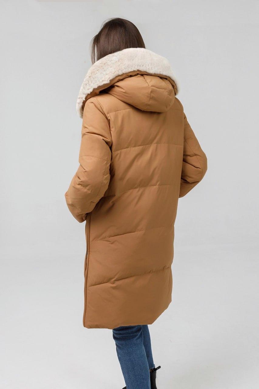 Парка зимова з хутром р. 52 Кемел (998f\52) - фото 4