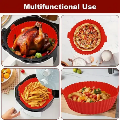 Набор силиконовых форм для аэрогрилей и аэрофритюрниц 6 шт. Красный (SAM-8857) - фото 9 Набор силиконовых форм для аэрогрилей и аэрофритюрниц 6 шт. Красный (SAM-8857) - фото 9