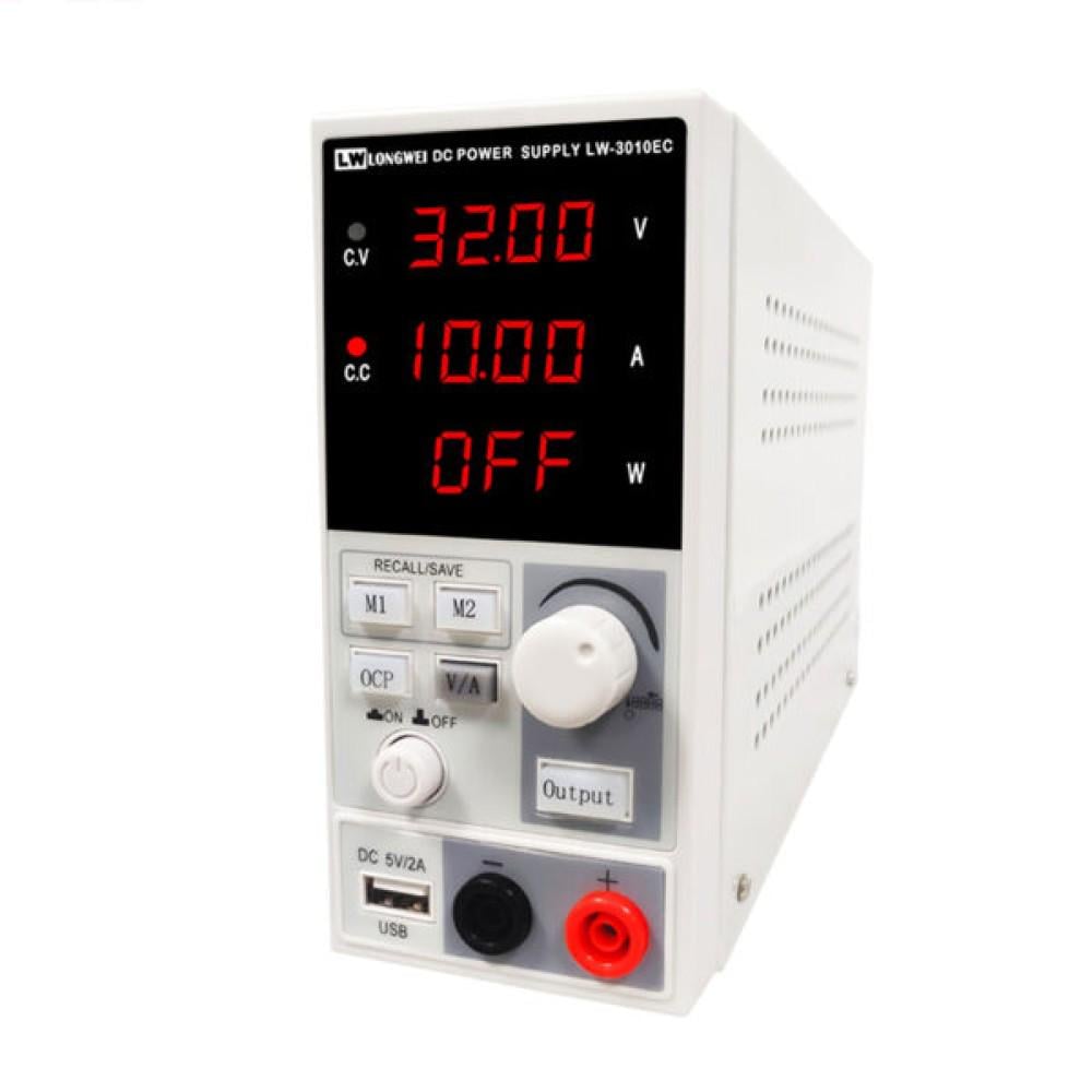 Блок питания лабораторный LONG WEI LW-3010EC 32 B/10A (8-22-60477) Блок питания лабораторный LONG WEI LW-3010EC 32 B/10A (8-22-60477)