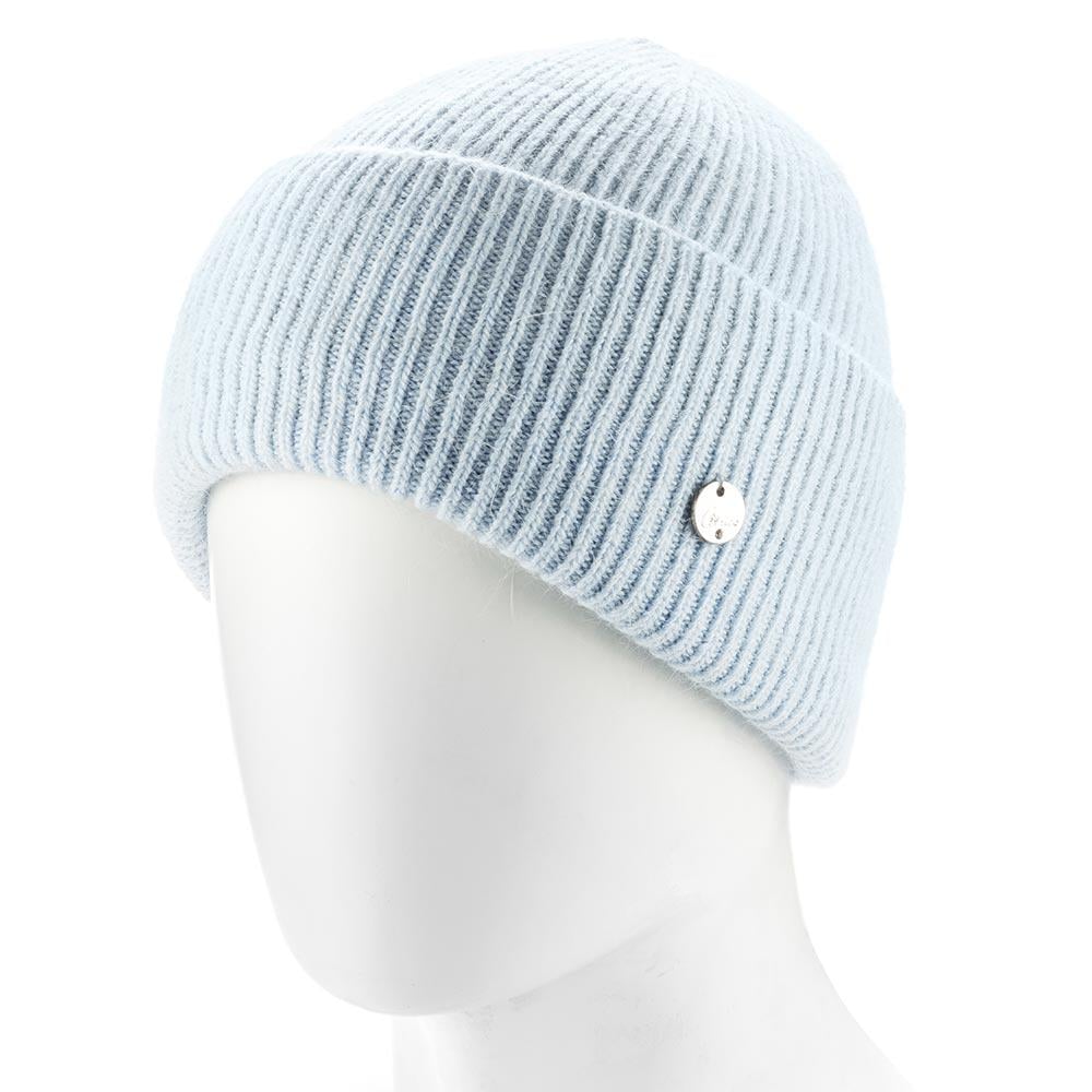 Шапка женская ангоровая зимняя Atrics WH894 в мелкий рубчик с двойным отворотом утепленная флисом Графитовый - фото 1 Шапка женская ангоровая зимняя Atrics WH894 в мелкий рубчик с двойным отворотом утепленная флисом Графитовый - фото 1