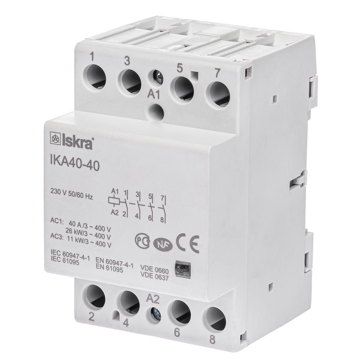 ᐉ Контактор ISKRA IKA40-40 40А 230В AC 50 Гц (30045518000)
