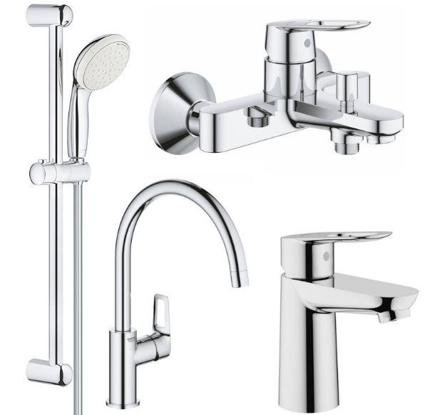 Набор смесителей GROHE BauLoop ванна/кухня