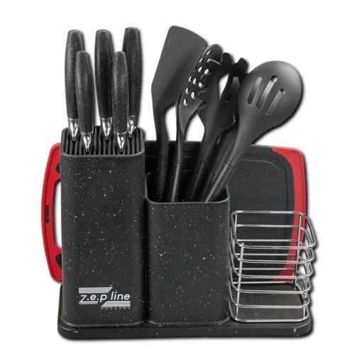 Набір кухонного приладдя ZP-045 14 предметів з нержавіючої сталі (ZP-045_1201)