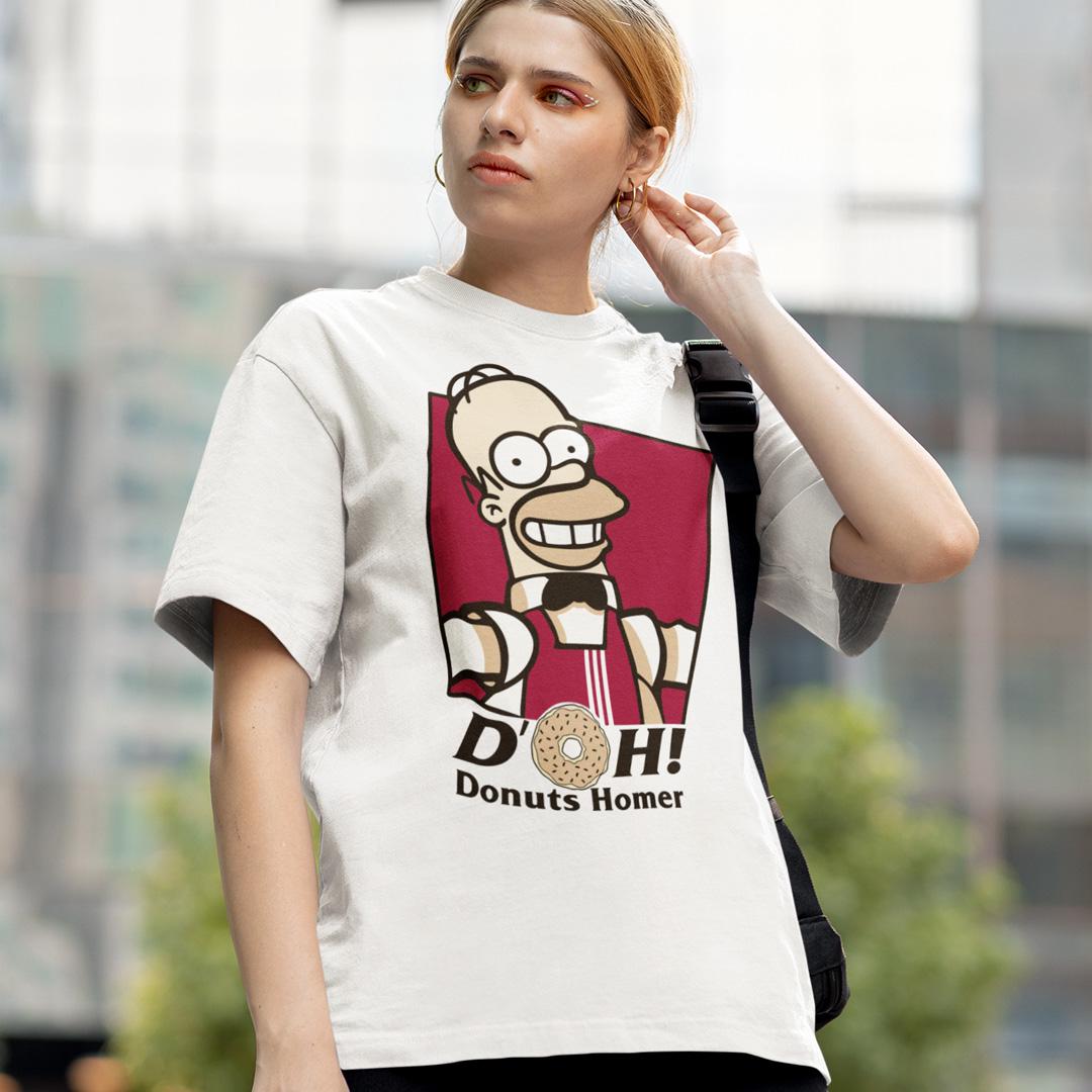 Футболка The Simpsons Donuts Homer 3XL Белый (00000010171)