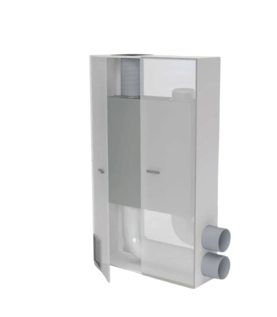 Приточно-вытяжная установка Helty Flow M800 Steel 800 м3/ч КПД 80 % 28–49 dB/A для помещений до 480 м2 (0053738a)