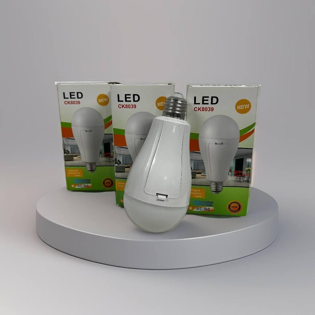 Лампочка аварійна світлодіодна з 2 акумуляторами Good Idea CK8039 з кількома режимами роботи 20Вт Білий (874121) - фото 5