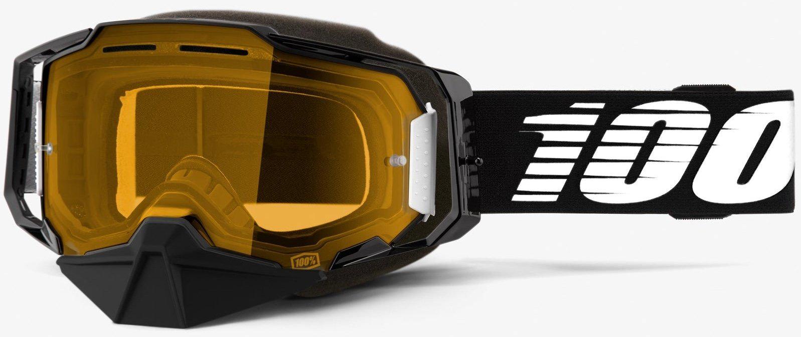Мотоокуляри 100% ARMEGA SNOWMOBILE Goggle Black/Yellow Lens (34391)
