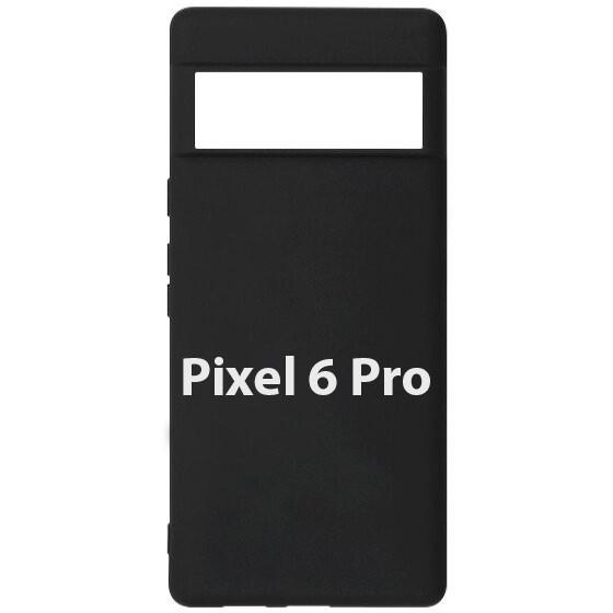 Черный силиконовый чехол для Google Pixel 6 Pro