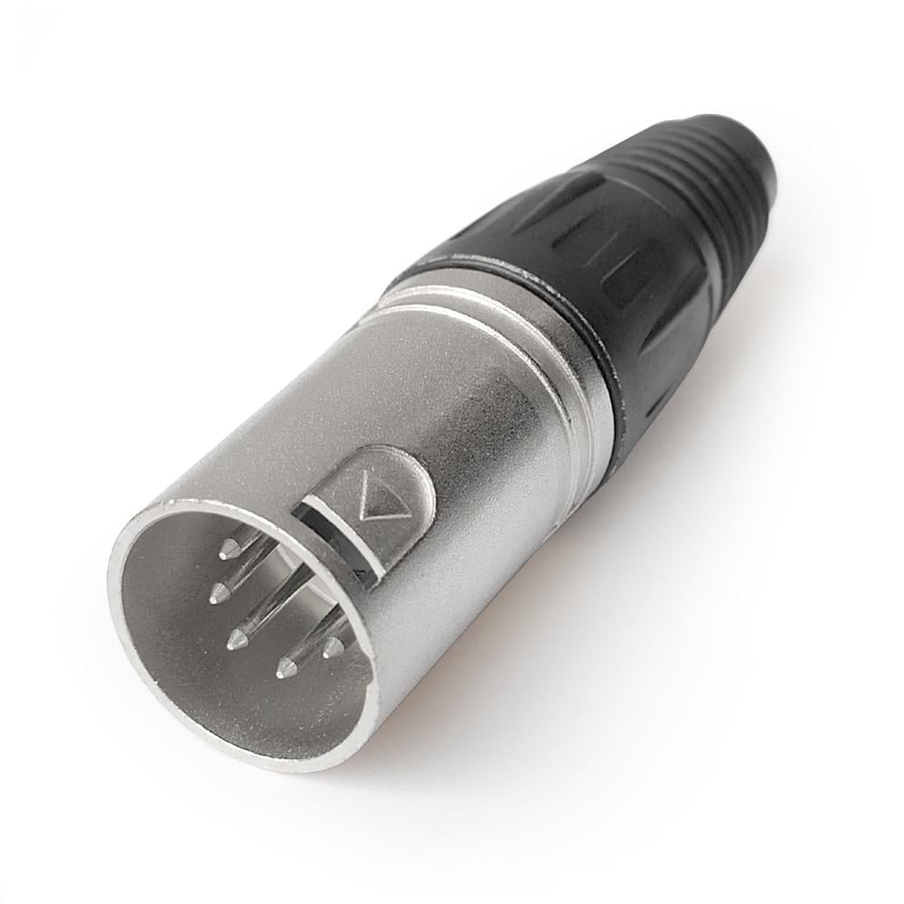 Кабельный разъем Moco XLR HFC5MXL штекер 5 контактов штекер папа Никель (10973626)