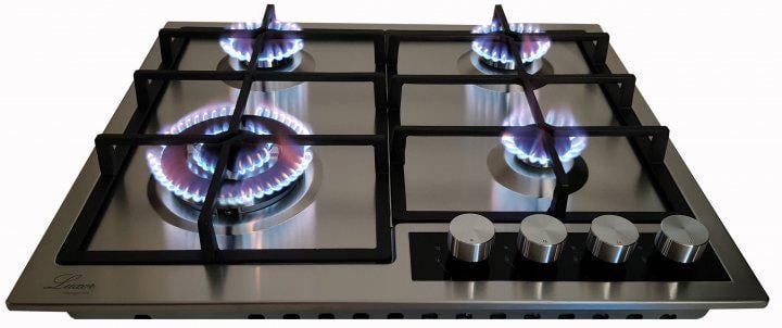 Варильна поверхня газова Luxor PG 740 SS нержавіюча сталь + куточок - фото 3