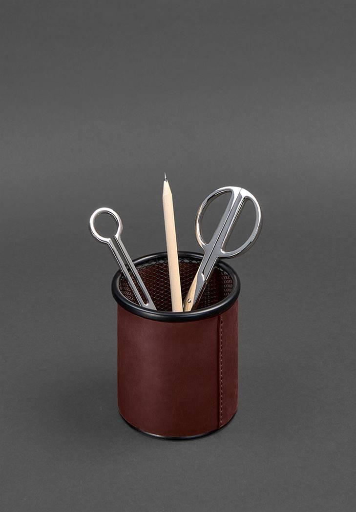 Набор для рабочего стола из натуральной кожи 1.0 Crazy Horse Бордовый (A-027511) - фото 8 Набор для рабочего стола из натуральной кожи 1.0 Crazy Horse Бордовый (A-027511) - фото 8