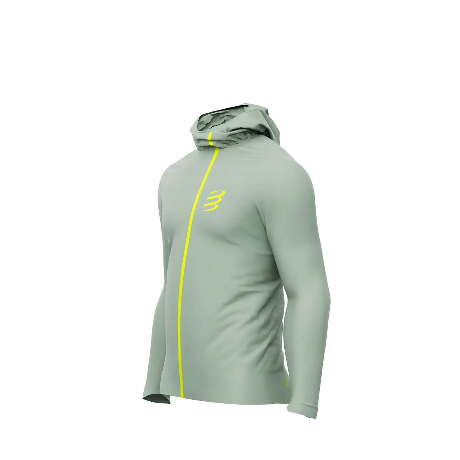Куртка чоловіча з капюшоном Compressport Hurricane Waterproof 10/10 Jacket S Ice Flow (AM00009B5104S) - фото 2