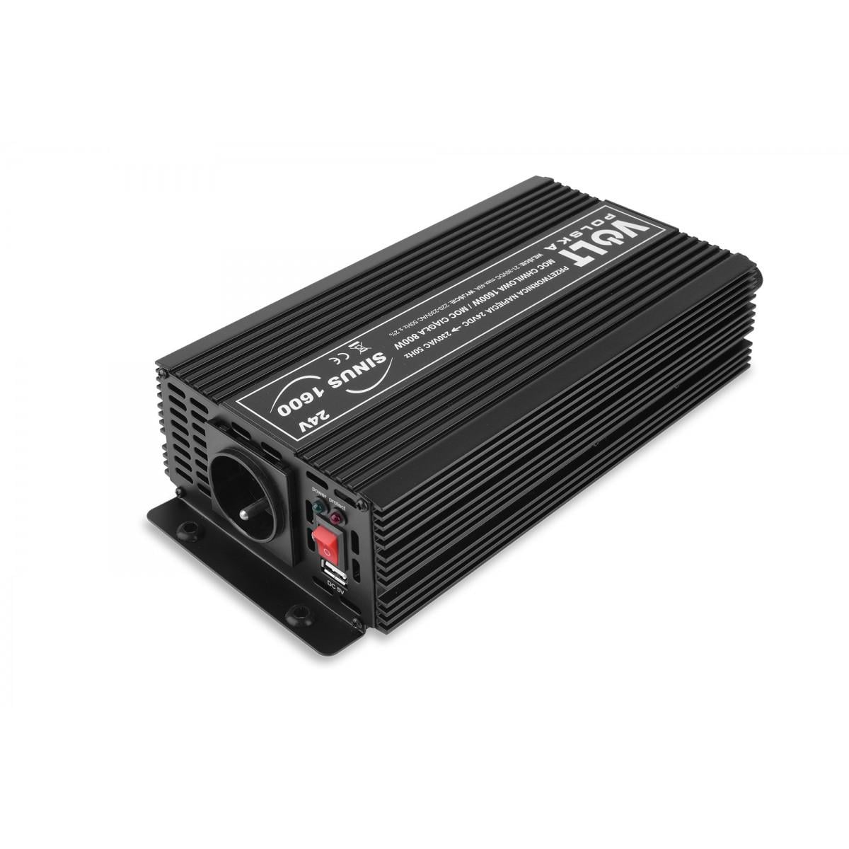 Преобразователь напряжения Volt Polska Sinus 1600 24/230V 800/1600W (3SIP160024) Преобразователь напряжения Volt Polska Sinus 1600 24/230V 800/1600W (3SIP160024)