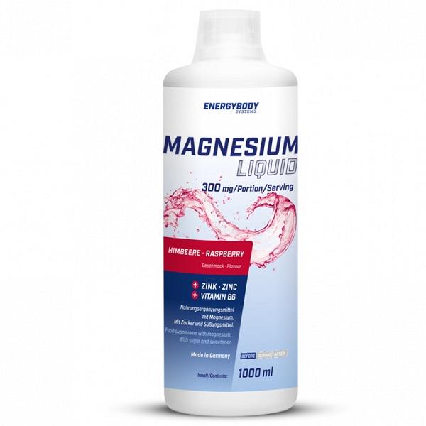 Микроэлемент магний Energybody Liquid Magnesium со вкусом малины 1000 мл 33 порций (000021635)