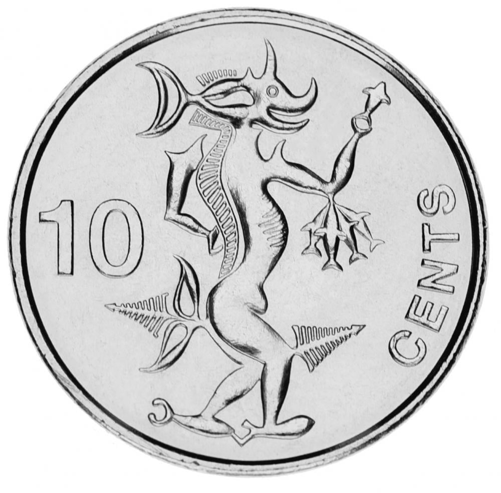 Коллекционная монета Соломоновы острова 10 центов 2012 UNC (KM#235)