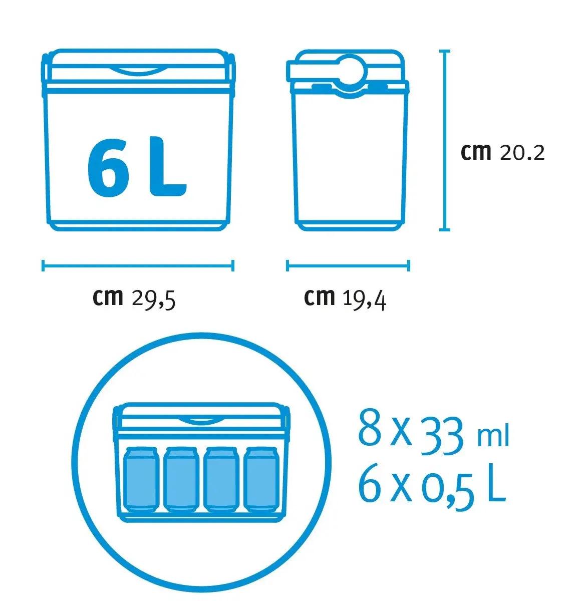 Контейнер изотермический Adriatic 6 л Серый/Салатовый (8002936930637) - фото 2 Контейнер изотермический Adriatic 6 л Серый/Салатовый (8002936930637) - фото 2
