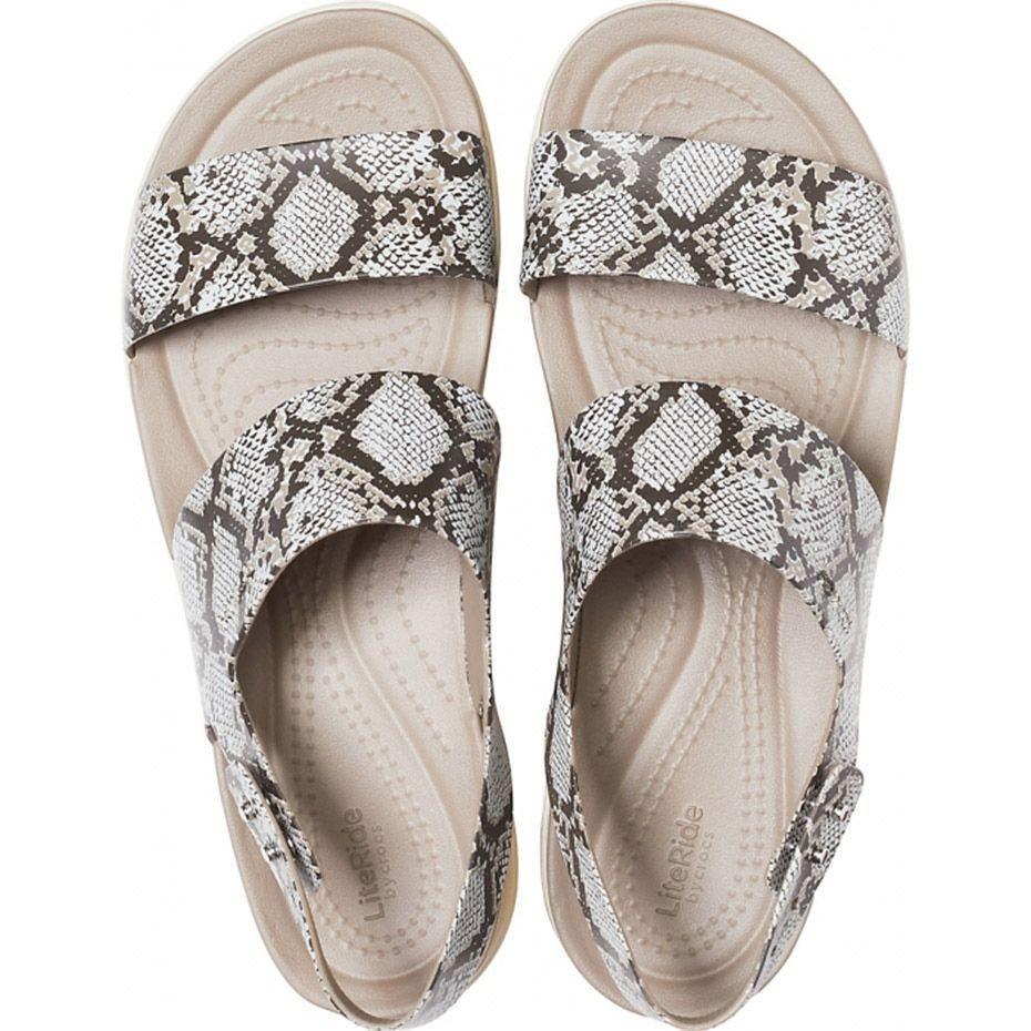 ᐉ Сандалі жіночі CROCS Sandale Brooklyn Low Wedge р. 40-41 Сірий