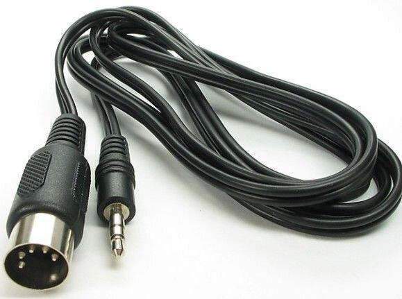 Кабель 5 pin DIN на штекер Jack 3.5 стерео правая распайка 1,2 м (3335#)