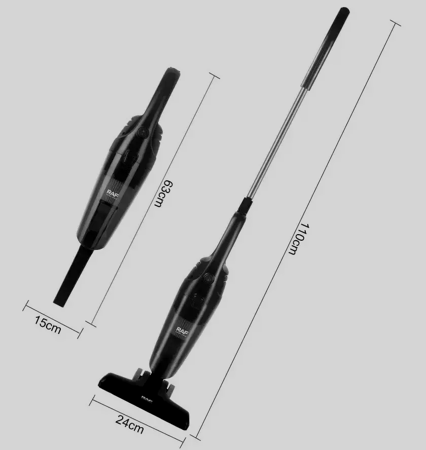 Пилосос ручний колбовий RAF R.8709і 600 Вт Чорний (28796505) - фото 9 Пилосос ручний колбовий RAF R.8709і 600 Вт Чорний (28796505) - фото 9