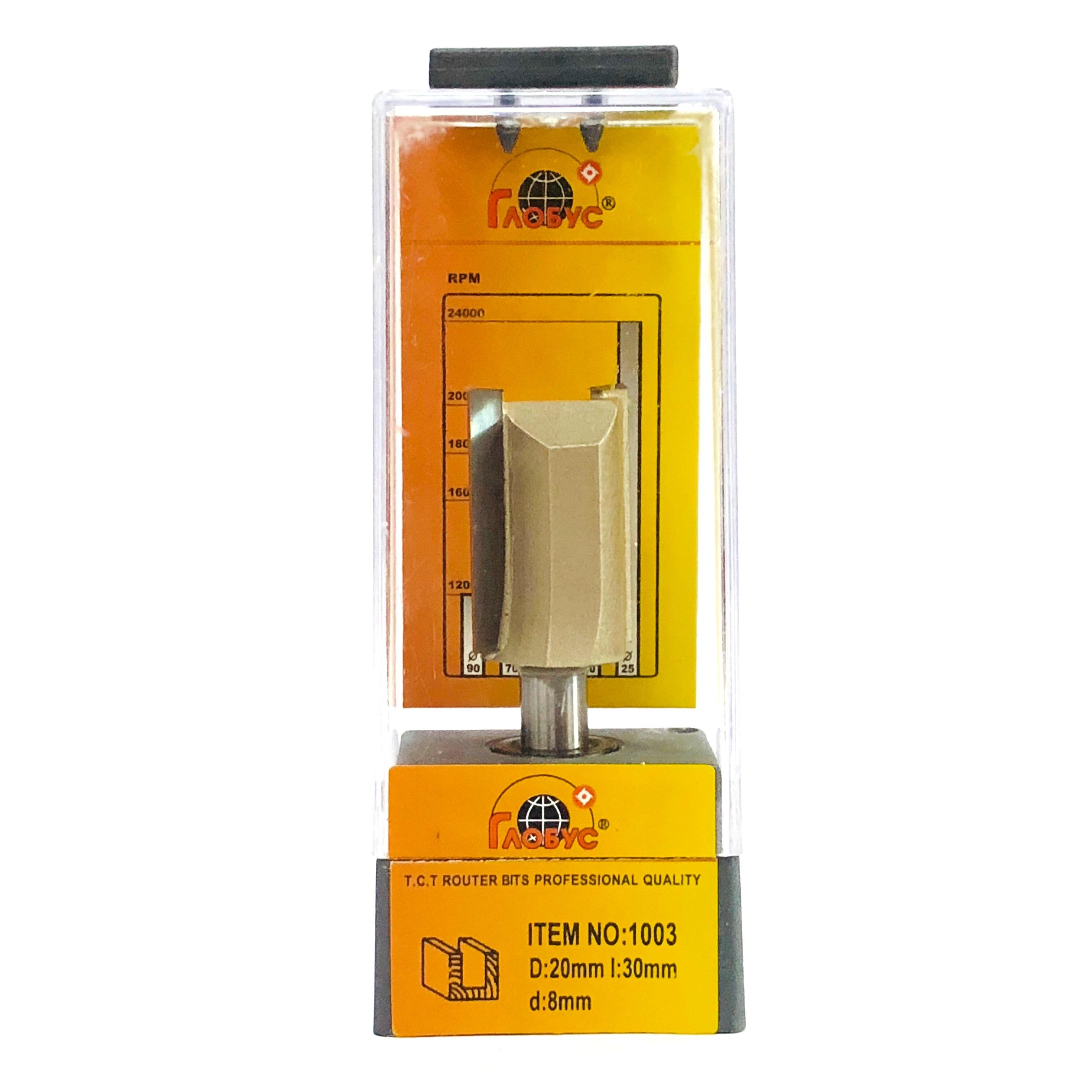 Фреза по дереву пазовая прямая 1003 D20 d8 h30 Фреза по дереву пазовая прямая 1003 D20 d8 h30