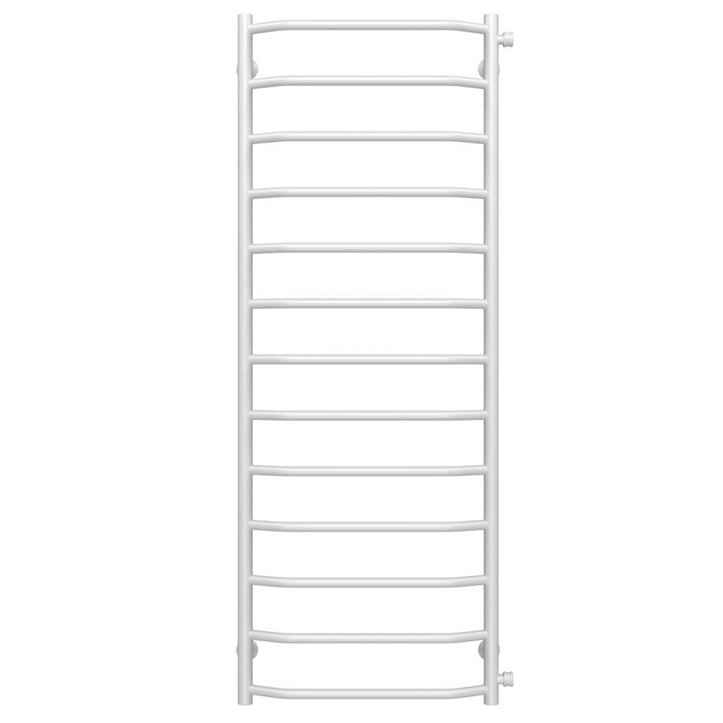 Рушникосушарка водяна Deffi Трапеція П13 бокове праве підключення нержавіюча сталь 500х1400 мм Білий (C.TR.140.50.13.W.C)