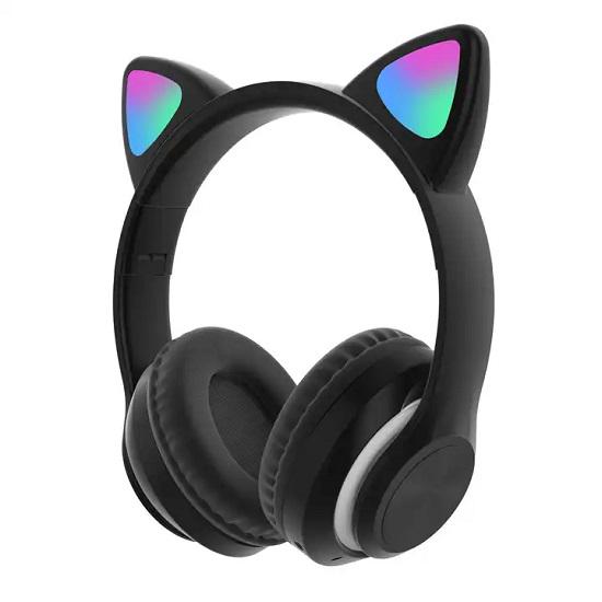 Наушники беспроводные Cat STN-99 Bluetooth Кошачьи ушки с подсветкой (MG-01806-3)