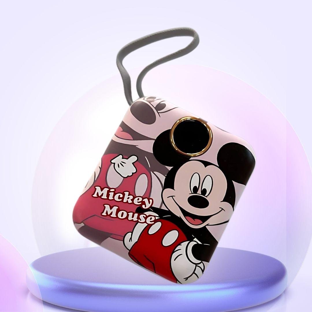 Павербанк с быстрой зарядкой Mickey с двумя встроенными кабелями Type-C/Lightning 10000 mAh 120W (Powerbank_13_Mickey)