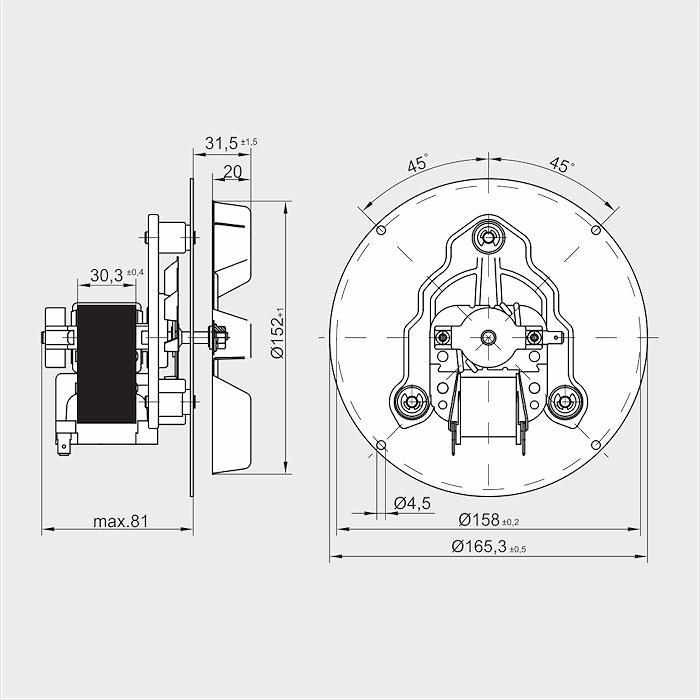 Димосос MplusM RR 152/0020 A17-3030LH-576 (EBM) - фото 4