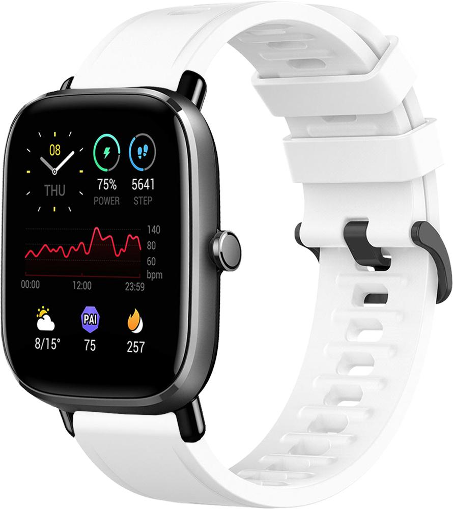 Ремінець Convex для Amazfit GTS 2 mini (20 мм) White (22302-29) Ремінець Convex для Amazfit GTS 2 mini (20 мм) White (22302-29)