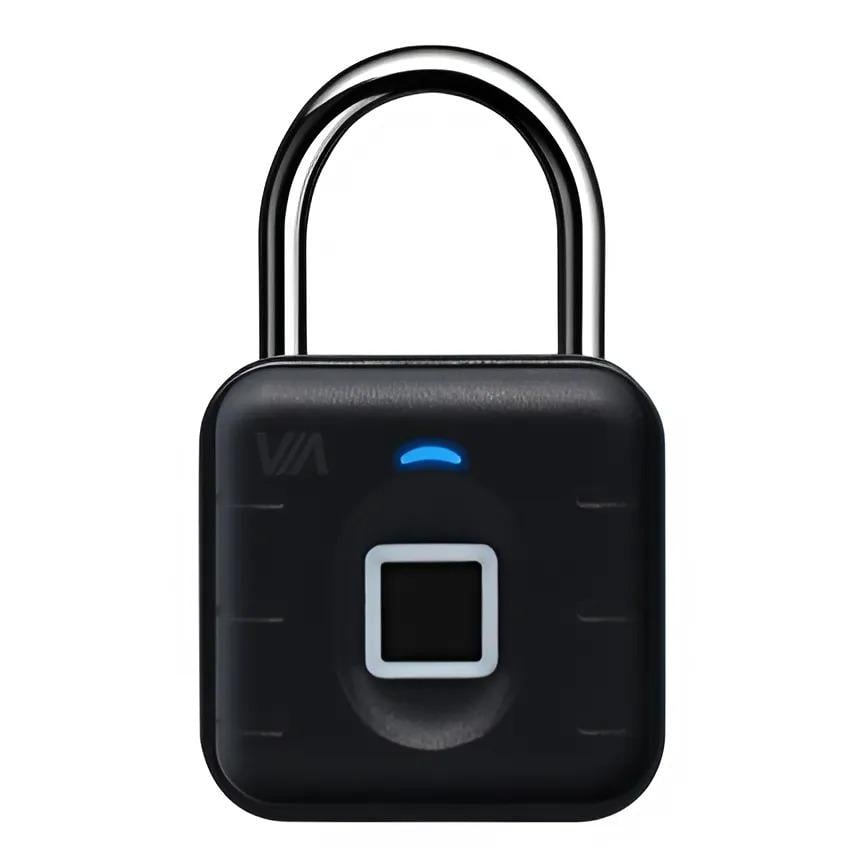 Замок навесной Via Security VL-1F/TB считыватель отпечатка пальца скоба 6 мм 2xCR2032 (623340)