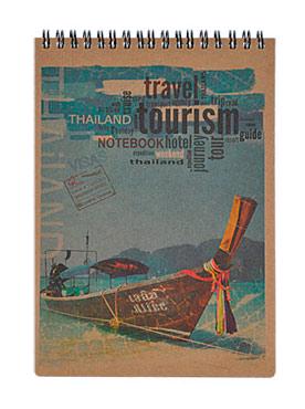 Блокнот Buromax Kraft A5 80 аркушів у клітинку з перфорацією (BM.2471)