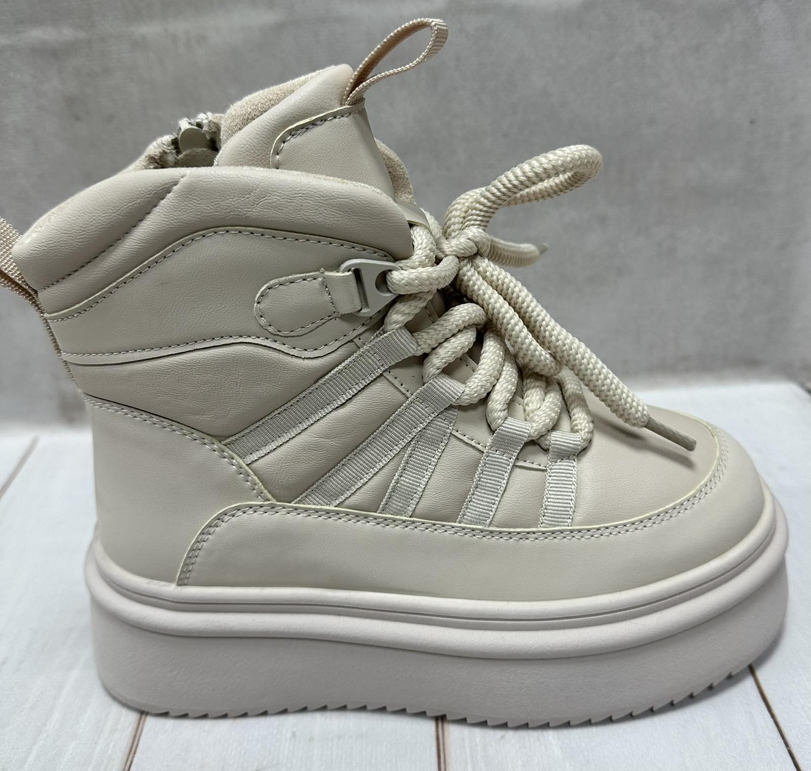 Черевики дитячі зимові на овчині paliament р.36 23,5 см Бежевий