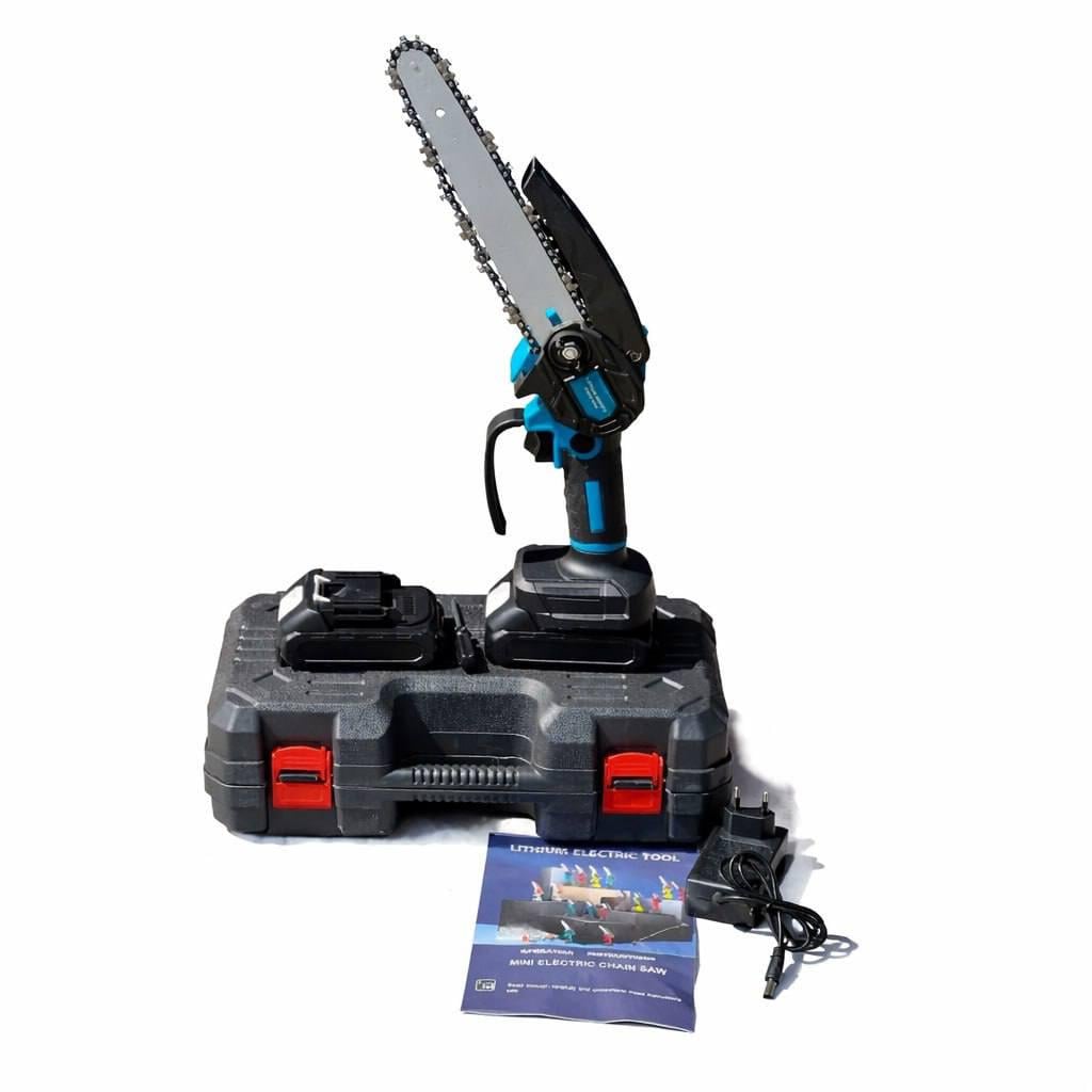 Электропила аккумуляторная 8" 20 см с двумя аккумуляторами в кейсе (488f48da)