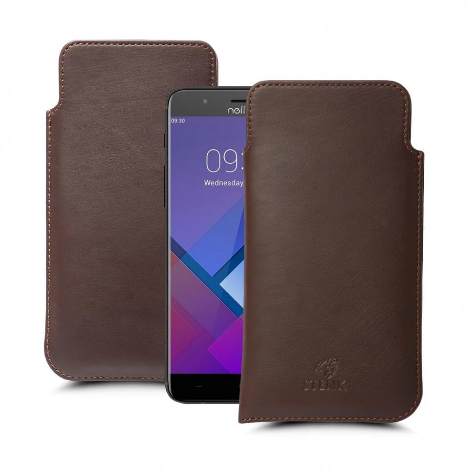 Футляр Stenk Elegance для TP-Link Neffos N1 Коричневый (63038)
