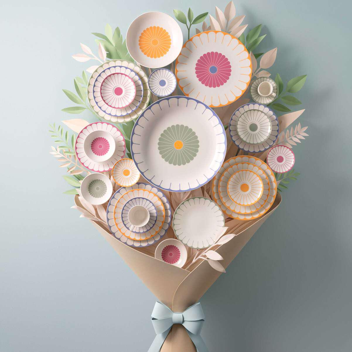 Блюдо сервировочное Villeroy & Boch Fleur Ø 32 см (1045542595) - фото 4 Блюдо сервировочное Villeroy & Boch Fleur Ø 32 см (1045542595) - фото 4