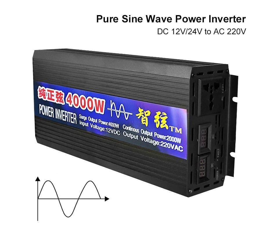 Инвертор преобразователь напряжения 12 в 220В 4000 Вт чистая синусоида - фото 2 Инвертор преобразователь напряжения 12 в 220В 4000 Вт чистая синусоида - фото 2